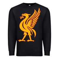 Black liverpool bird license plate Premium Sweatshirt - artisFamous