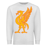 Oatmeal Heather liverpool bird license plate Premium Sweatshirt - artisFamous