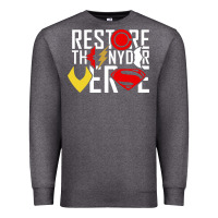 Charcoal Heather restore the snyderverse Premium Sweatshirt - artisFamous