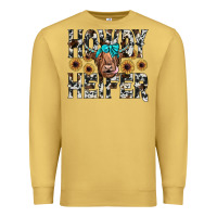 Antique Gold howdy heıfer Premium Sweatshirt - JahusDesignShop