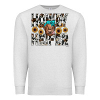 Oatmeal Heather howdy heıfer Premium Sweatshirt - JahusDesignShop