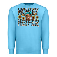 Ocean Blue howdy heıfer Premium Sweatshirt - JahusDesignShop
