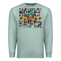 Seafoam howdy heıfer Premium Sweatshirt - JahusDesignShop