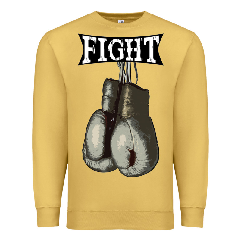 Boxing Vintage Fight Gloves Premium Sweatshirt by artisFamous | Teevron