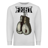 Dove Grey boxing vintage fight gloves Premium Sweatshirt - artisFamous