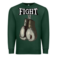 Sports Green boxing vintage fight gloves Premium Sweatshirt - artisFamous