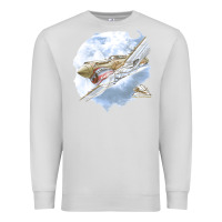 Dove Grey 40 flying tigers Premium Sweatshirt - artisFamous