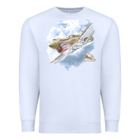 White 40 flying tigers Premium Sweatshirt - artisFamous