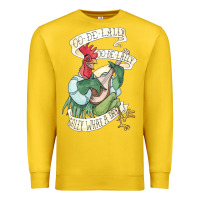 Lemon alan a dale rooster  oo de lally golly what a day tattoo watercolor pa Premium Sweatshirt - artisFamous