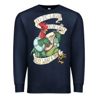 Navy alan a dale rooster  oo de lally golly what a day tattoo watercolor pa Premium Sweatshirt - artisFamous