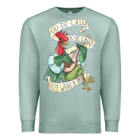 Seafoam alan a dale rooster  oo de lally golly what a day tattoo watercolor pa Premium Sweatshirt - artisFamous