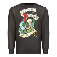 Smoke alan a dale rooster  oo de lally golly what a day tattoo watercolor pa Premium Sweatshirt - artisFamous