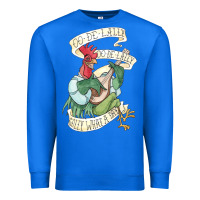 True Royal alan a dale rooster  oo de lally golly what a day tattoo watercolor pa Premium Sweatshirt - artisFamous
