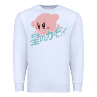 White kirby kanji Premium Sweatshirt - artisFamous