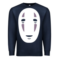 Navy no face spirited away women's Premium Sweatshirt - artisFamous