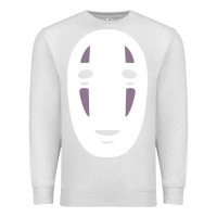 Oatmeal Heather no face spirited away women's Premium Sweatshirt - artisFamous
