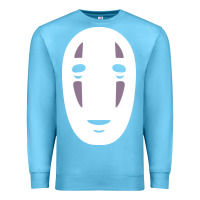 Ocean Blue no face spirited away women's Premium Sweatshirt - artisFamous