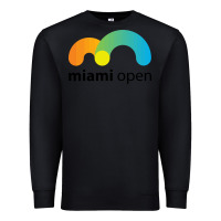 Black MIAMI OPEN Premium Sweatshirt - artisFamous