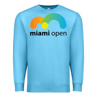 Ocean Blue MIAMI OPEN Premium Sweatshirt - artisFamous