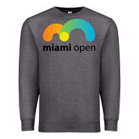 Charcoal Heather MIAMI OPEN Premium Sweatshirt - artisFamous