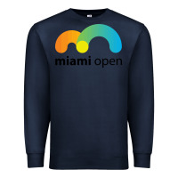 Navy MIAMI OPEN Premium Sweatshirt - artisFamous