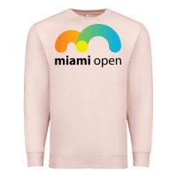 Pale Pink MIAMI OPEN Premium Sweatshirt - artisFamous