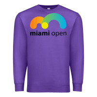 Purple MIAMI OPEN Premium Sweatshirt - artisFamous