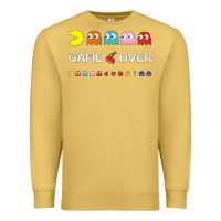 Antique Gold cool retro 80s pacman ghosts video games Premium Sweatshirt - artisFamous