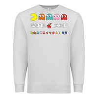 Dove Grey cool retro 80s pacman ghosts video games Premium Sweatshirt - artisFamous