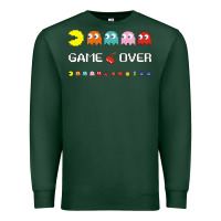 Sports Green cool retro 80s pacman ghosts video games Premium Sweatshirt - artisFamous