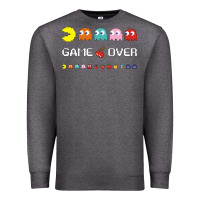 Charcoal Heather cool retro 80s pacman ghosts video games Premium Sweatshirt - artisFamous