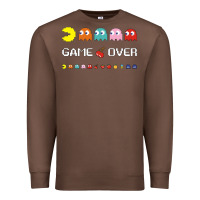 Chestnut cool retro 80s pacman ghosts video games Premium Sweatshirt - artisFamous