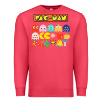 Cardinal 80s pacman ghosts video games Premium Sweatshirt - artisFamous