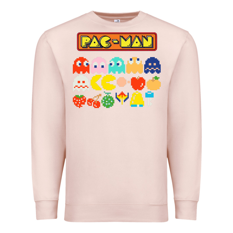 80s Pacman Ghosts Video Games Premium Sweatshirt by artisFamous | Teevron
