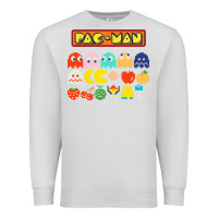 Dove Grey 80s pacman ghosts video games Premium Sweatshirt - artisFamous