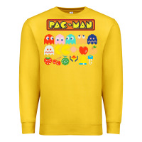 Lemon 80s pacman ghosts video games Premium Sweatshirt - artisFamous