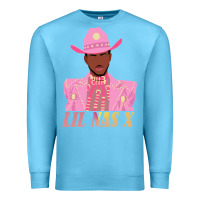 Ocean Blue lil nas x 2 Premium Sweatshirt - artisFamous
