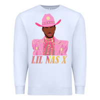 White lil nas x 2 Premium Sweatshirt - artisFamous