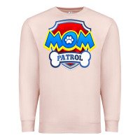 Pale Pink funny mom patrol  funny dog mom gift birthday party t shirt Premium Sweatshirt - artisFamous