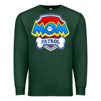 Sports Green funny mom patrol  funny dog mom gift birthday party t shirt Premium Sweatshirt - artisFamous