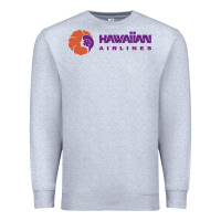 Heather Grey hawaiian airlines Premium Sweatshirt - artisFamous