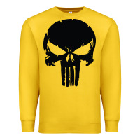 Lemon the punisher skull black Premium Sweatshirt - artisFamous