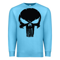 Ocean Blue the punisher skull black Premium Sweatshirt - artisFamous