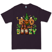 Plum St. Patrick's Bad and boozy with gnome Premium Tee - HowdyJamesFarm
