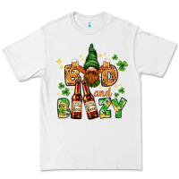 White St. Patrick's Bad and boozy with gnome Premium Tee - HowdyJamesFarm