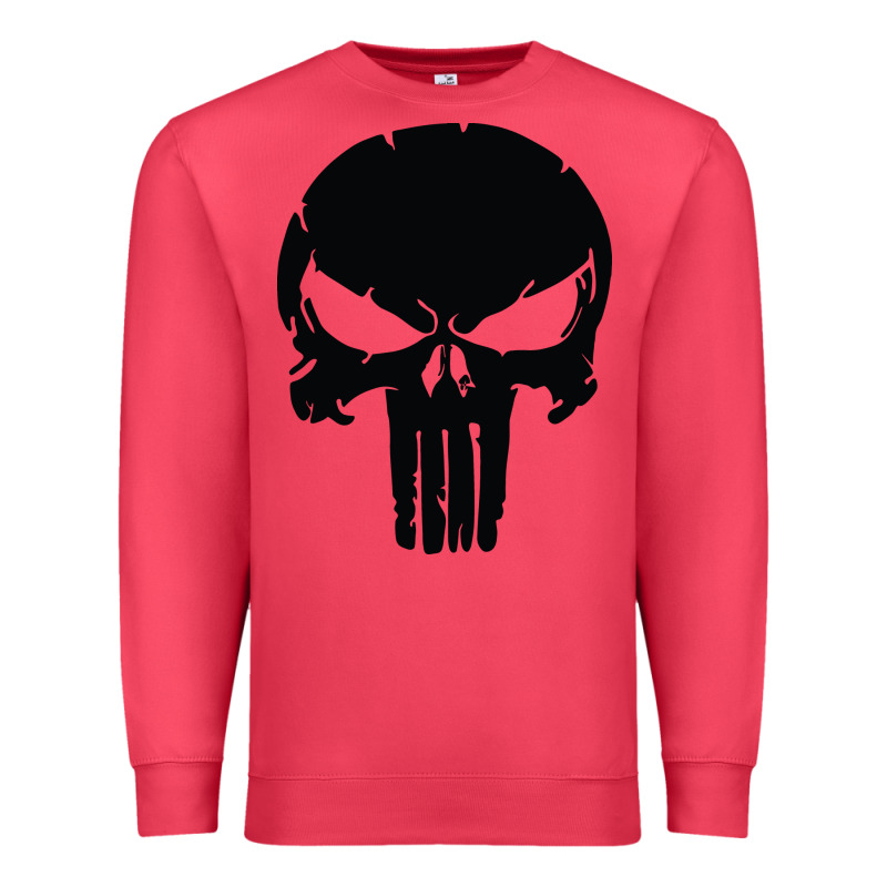 The Punisher Skull Black Premium Sweatshirt by artisFamous | Teevron