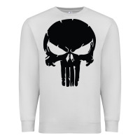 Dove Grey the punisher skull black Premium Sweatshirt - artisFamous