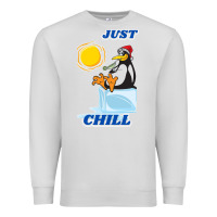 Dove Grey Just Chill Premium Sweatshirt - artisFamous