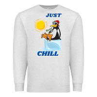 Oatmeal Heather Just Chill Premium Sweatshirt - artisFamous