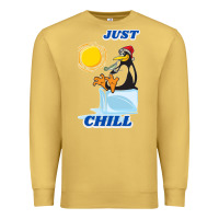 Antique Gold Just Chill Premium Sweatshirt - artisFamous